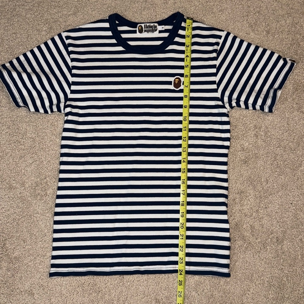 RARE, Striped 2016 Bathing Ape T Shirt Blue White Small